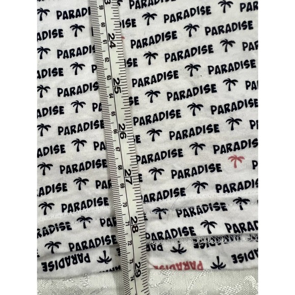Paradise Short Sleeve Shirt white, black and pink EUC Size XL - Picture 6 of 6